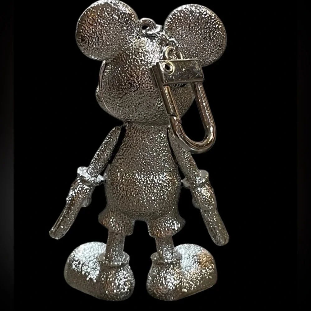 BAUBLEBAR Viral Silver-Tone Mickey Mouse Bag Backpack Charm Keychain Fob NEW NWT